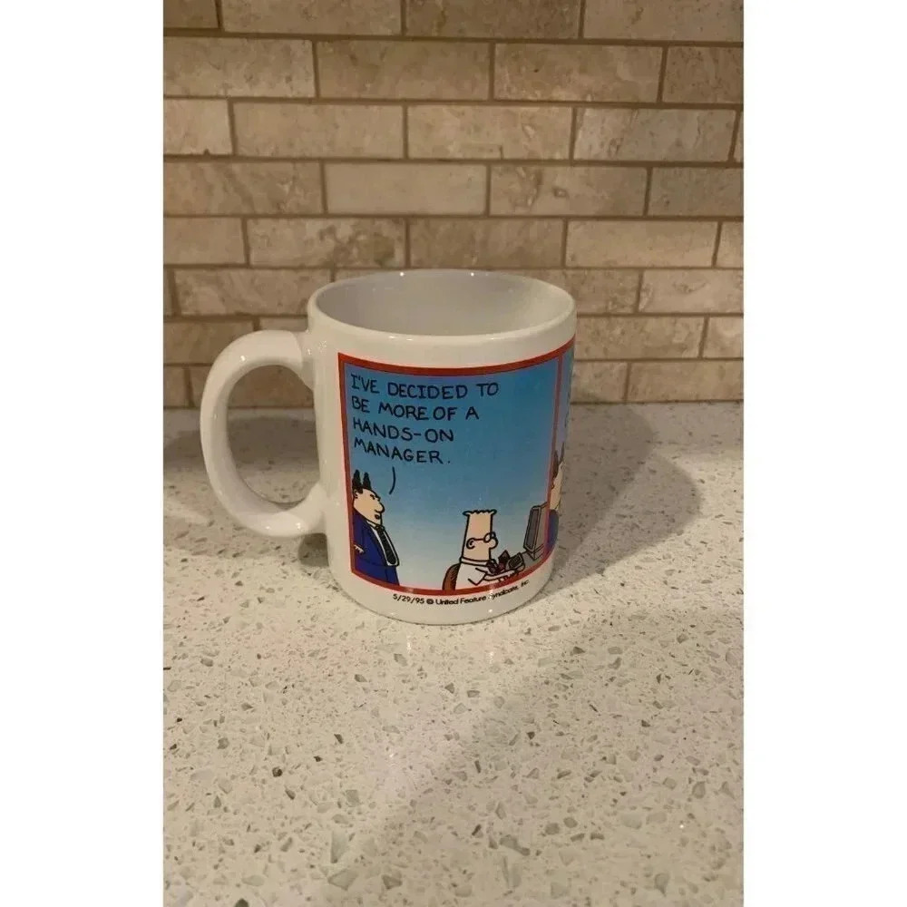 Dilbert Scott Adams Office Humor Coffee Mug